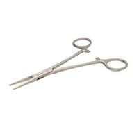 The Beadsmith Hemostat Clamp - Smooth Jaw - 5 inches - Stainless Steel - Prevents Beads from Sliding Off Unfinished Strung Jewelry - Ideal Tool for Hobbies, Electronic, Fishing and Other Crafts