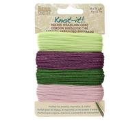 The Beadsmith Knot It Waxed Polyester Cord - Lavender Fields - 0.7mm Diameter - 4 Cords, 15 Yards Each - Make Jewelry, Macrame, Friendship Bracelets and DIY Crafts