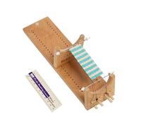 The Beadsmith Little Ricky Beading Loom, Two-Warp Loom, 9.25" L x 2.5" W x 2.875" H, Wooden, Illustrated Instructions Included, Easy Assembly, Use to Create Necklace and Bracelet Designs