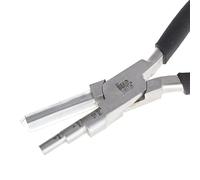 The Beadsmith Little Wrapper Pliers - Multi-Step Wrapping Tool - 5, 7 & 10mm barrels - 6 Inches Long, 1.25” Stainless Steel Jaws, Cushioned Grips - Use to Shape Rings and Make Consistent Sized Loops …