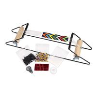 The Beadsmith Metal Bead Loom Kit, Includes Loom (12.5" x 2.5" x 3"), Thread, Needles, and 18 Grams Glass Beads for Bracelets, Necklaces, Belts, and More