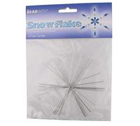 The Beadsmith Metal Wire Snowflake Forms - Fun Craft Beading Project 4 1/2 Inches