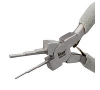 The Beadsmith Micro Wire Looping Pliers - Create 6 Sizes (Ranging 1-4mm) of Loops & Jump Rings, 6" Long (150mm), Polished Steel Head & Cushioned Comfort Handle