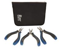 The Beadsmith Nylon Jaw Plier Set - Round, Chain & Flat Nose - Ergonomic Handle, Double Leaf Springs, Replacement Heads & Carry Case - Jewelry Making Tool for Creating Bracelets, Earrings & Necklaces