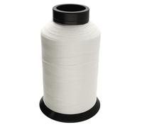 The Beadsmith Nymo Thread - White Color, Size D, 3oz. Cone, 1584 Yards, Pre-Waxed, 100% Nylon - Tangle Resistant Knotting Cord - Use for Seed Bead Projects, Loom Work and Bead Weaving