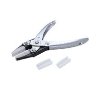 The Beadsmith Parallel Pliers - Double Nylon Flat Nose Jaws - Uniform Pressure to Provide a Consistent Grip - Textured Metal Handles - Replacement Jaws Included - Steel Tool for Jewelry Making