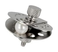 The Beadsmith Pearl Drill Vise - Steel Bead Clamp with 13 Cavities (2 mm - 10 mm), Secure Precision Drilling Tool for Jewelry Making