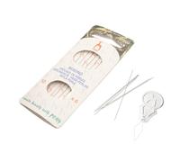 The Beadsmith Pony Beading Needle - Size 10, 6 Pack, Silver, Sharp Point, Ideal for Seed Beads 11/0 or Larger