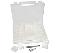 The Beadsmith Portable Bead & Craft Storage Box With 52 Removable Compartments
