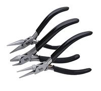 The Beadsmith Precision Series Pliers Set - 3-Piece Kit: Chain Nose, Round Nose and Flush Cutter with Tungsten Carbide Blades - Make Bracelets, Necklaces & Earrings - Tools for Jewelry Making