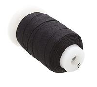 The Beadsmith Pure Silk Cord - Black Color - Size F (0.348mm/0.0137”) - 140 Yards (420ft), 1/2-Ounce Spool - For Knotting Pearls, Gemstones, Crystals and Beads