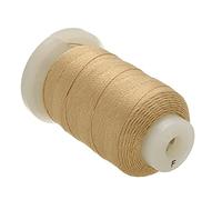 The Beadsmith Pure Silk Cord - Gold Color - Size F (0.348mm/0.0137”) - 140 Yards (420ft), 1/2-Ounce Spool - For Knotting Pearls, Gemstones, Crystals and Beads