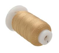 The Beadsmith Pure Silk Cord - Gold Color - Size E (0.325mm/0.0128”) - 200 Yards (600ft), 1/2-Ounce Spool - for Knotting Pearls, Gemstones, Crystals and Beads