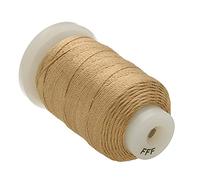 The Beadsmith Pure Silk Cord - Gold, Size FFF (0.419 mm/0.0165”), 92 Yards (276 ft), 1/2-Ounce Spool