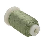 The Beadsmith Pure Silk Cord - Green Color - Size F (0.348mm/0.0137”) - 140 Yards (420ft), 1/2-Ounce Spool - For Knotting Pearls, Gemstones, Crystals and Beads