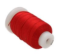 The Beadsmith Pure Silk Cord - Red Color - Size FFF (0.419mm/0.0165”) - 92 Yards (276ft), 1/2-Ounce Spool - for Knotting Pearls, Gemstones, Crystals and Beads