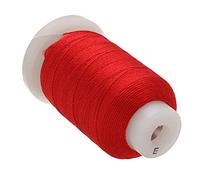 The Beadsmith Pure Silk Cord - Red, Size E (0.325 mm/0.0128”), 200 Yards (600 ft), 1/2-Ounce Spool