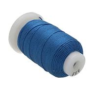 The Beadsmith Pure Silk Cord - Royal Blue, Size FFF (0.419 mm/0.0165”), 92 Yards (276 ft), 1/2-Ounce Spool