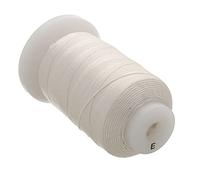 The Beadsmith Pure Silk Cord - White, Size E (0.325 mm/0.0128”), 200 Yards (600 ft), 1/2-Ounce Spool
