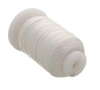 The Beadsmith Pure Silk Cord - White, Size FF (0.381 mm/0.0150”), 115 Yards (345 ft), 1/2-Ounce Spool