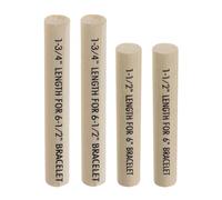 The Beadsmith Rod Set Accessory Pack - 1 1/2" and 1 3/4" Loom Sizing Rods for Creating 6" and 6.5" Bracelets, Compatible with Endless Loom by Deb Moffatt Hall, 2 of Each Size, 4pc