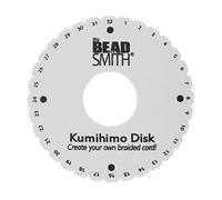 The Beadsmith Round Kumihimo Disk, 6 inch Diameter, 3/8” Thick Dense Foam, Jewelry Tools for Braiding, 1 disks