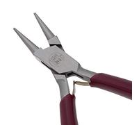 The Beadsmith Round Nose Pliers - 6-Inches (152 mm) Jewelry-Making Tool w/Polished Steel Head, PVC Comfort Grip, & Double-Leaf Springs