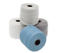 The Beadsmith S-Lon Bead Cord - .5 mm Twisted Nylon Cord for Stringing, 4-Pack, Apparition Mix, TEX210, 77 Yards per Spool