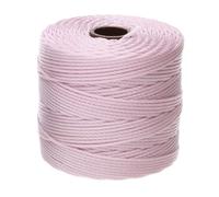The Beadsmith S-Lon Bead Cord - .5 mm Twisted Nylon Cord for Stringing, Blush Color, TEX210, 77 Yard Spool