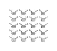 The Beadsmith SpringEEZ Bead Clamps - 20 Small Size Stainless-Steel Spring Clips for Jewelry & Bracelet Making Kit Projects, Prevent Beads from Falling While Beading