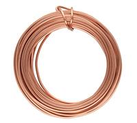The Beadsmith Square Craft Wire - Soft Temper Beading Wire, Copper Color, 18 Gauge, 7 Yards