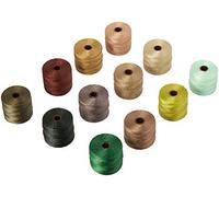 The Beadsmith Tex210 Bead Cord (Summer Mix, 12/Pkg, 77 yards each, Multicolor, Plastic)