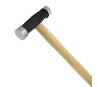 The Beadsmith Two-Sided Planishing Hammer - Metal Shaping Tool, 12.5 Inches w/ 4.5-Inch-Wide 6.7oz Steel Head, 23mm Domed and Flat Faces