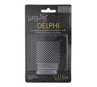 The Beadsmith Wig Jig Delphi Wire Elements 3 Acrylic Square Jig, 182 Holes, 10 Removable Metal Pegs Tool for Making Wire Components and Jewelry Designs