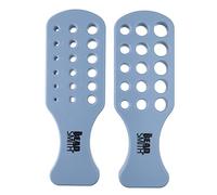 The Beadsmith Wire Chain Drawplate, Durable Plastic with Handle, 2 Paddles, 33 Holes - Diameter Range 1.5 - 14.5mm - Smooth, Shape and Condense Knitted, Crocheted, Woven or Braided Wire