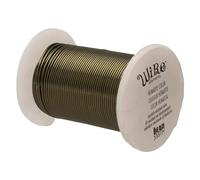 The Beadsmith Wire Elements 18-Gauge Lacquered Tarnish-Resistant Copper Wire for Jewelry Making, 10 Yard, 9.14 Meter Spool (Hematite Color)