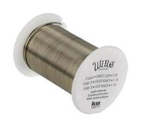 The Beadsmith Wire Elements 18-Gauge Lacquered Tarnish-Resistant Copper Wire for Jewelry Making, 10 Yard, 9.14 Meter Spool (Hematite Color)