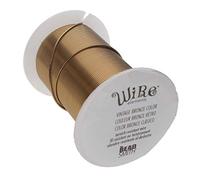 The Beadsmith Wire Elements 20-Gauge Lacquered Tarnish-Resistant Copper Wire for Jewelry Making, 15 Yard, 13.72 Meter Spool (Vintage Bronze Color)