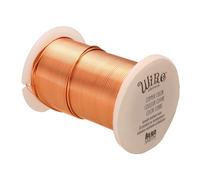 The Beadsmith Wire Elements 22-Gauge Lacquered Tarnish-Resistant Copper Wire for Jewelry Making, 20 Yard, 18.29 Meter Spool (Antique Copper Color)