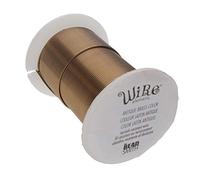 The Beadsmith Wire Elements 28-Gauge Lacquered Tarnish-Resistant Copper Wire for Jewelry Making, 40 Yard, 36.58 Meter Spool (Antique Brass Color)