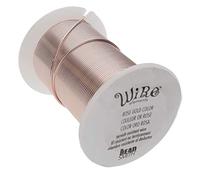 The Beadsmith Wire Elements 28-Gauge Lacquered Tarnish-Resistant Copper Wire for Jewelry Making, 40 Yard, 36.58 Meter Spool (Rose Gold Color)