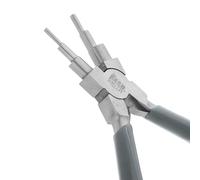 The Beadsmith Wire Bending Pliers - Consistently Make up to 6 Size Loops & Jump Rings, 2-9mm - 5.75" Long (160mm) - Polished Steel Head, Comfort Grip Handle, Tool for Jewelry Making