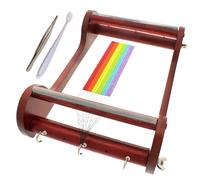 The Beadsmith Wooden Bead Loom, 11” x 7” x 3”, Includes Assembly Instructions, Use to Create Bracelets, Necklaces, Belts, and More