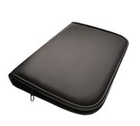 The Beadsmith Zippered Tool Pouch - 9” x 6.5” x 1.25” - 9 Bands - Made of Black Leatherette Material - Use to Store and Transport Craft Pliers and Tools