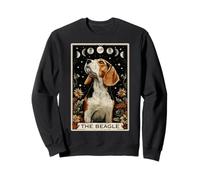 The Beagle Dog Tarot Card Witchy Moon Sweatshirt