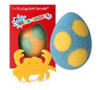 The Bean People - Childrens Surprise Egg Bath Bomb, Sponge Animal Inside, Egg-Shaped Bath Bombs, Bath Toys