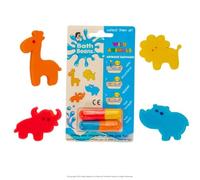 The Bean People Surprise Bath Bomb for Ages 3 and Up, Bath Toy with Sponge Bath Toys Inside, Adorable Water Toys, Animals, Stocking Filler, Ideal Toys for 3 Year Old Boys and Girls (Wild Animal)