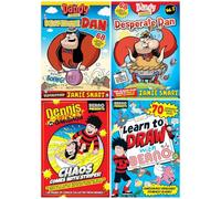 The Beano & Dandy Presents Illustrated 4 Comic Books Collection Set (Learn To Draw with Beano, Dennis The Menace & Gnasher, Desperate Dan & Desperate Dan Vol.2)