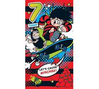 The Beano Dennis the Menace 7th Birthday Card Age 7 Greeting Card