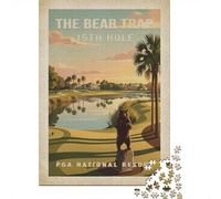 The Bear Trap 15th Hole PGA National Golf Pos Jigsaw Puzzle, 1000 Piece